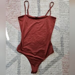 Express Burgundy Bodysuit
